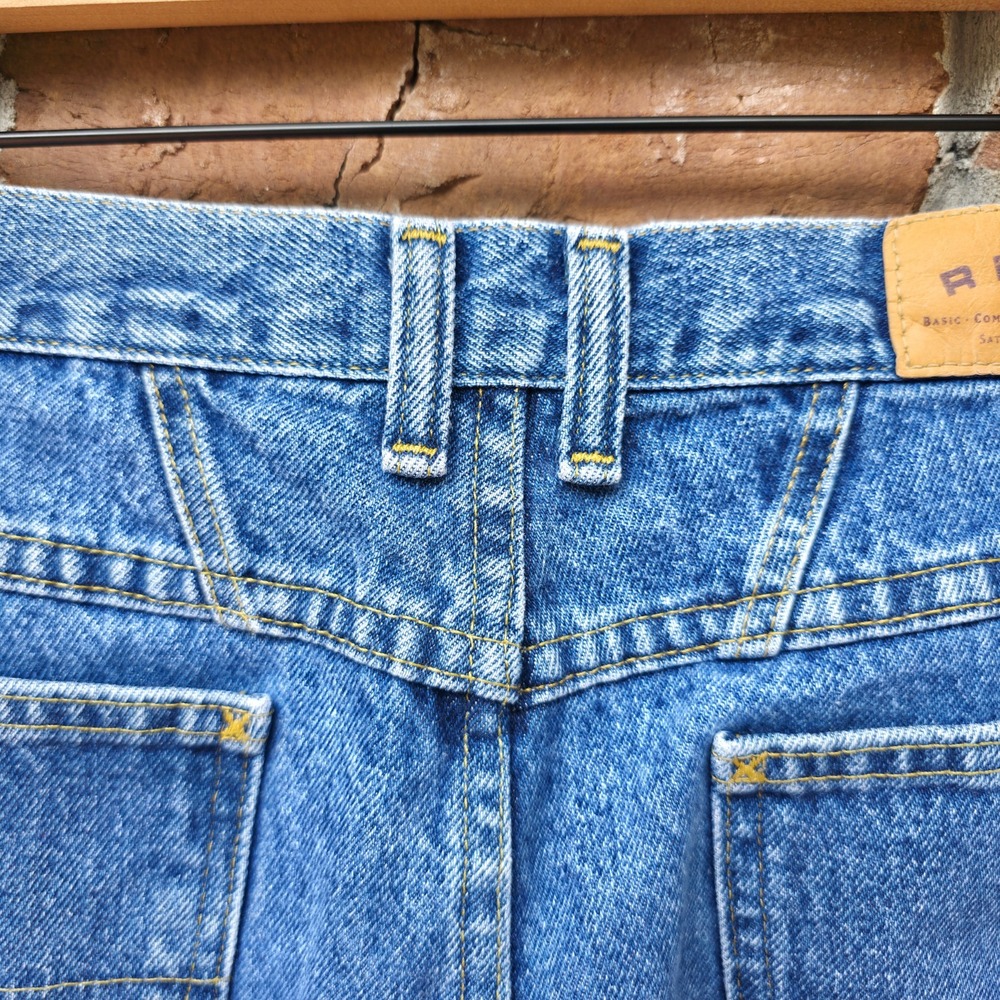 Vintage LEE Jeans Womens 34x29 Blue 90s Western Rodeo High Waist Tapered Mom - Picture 7 of 12